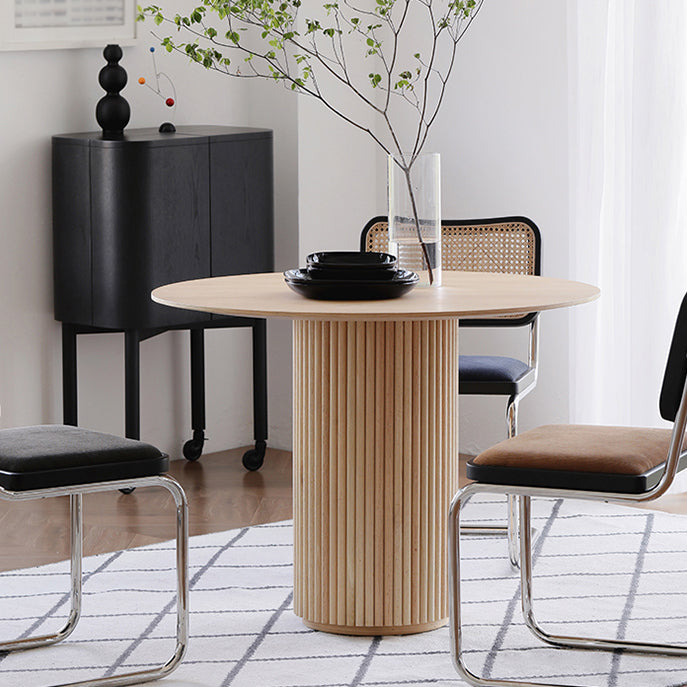 Round Pedestal Casual Table Simplicity Style Dining Room Home Furniture