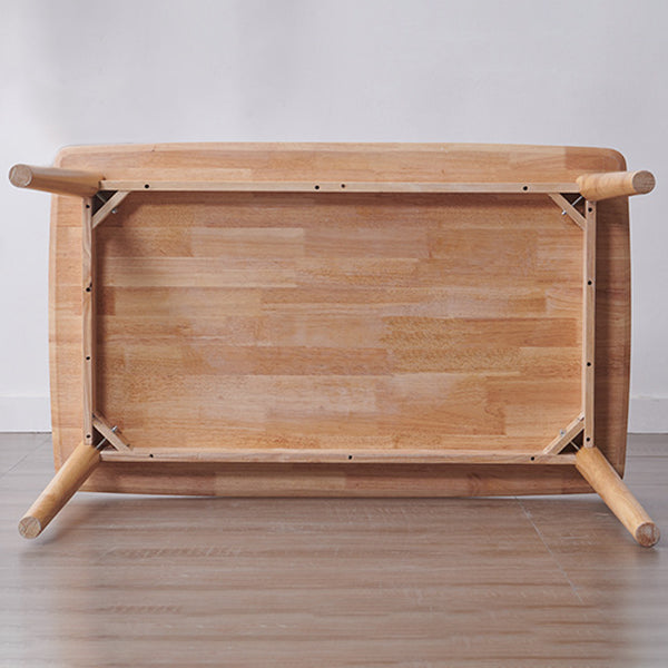 Table à manger en bois massif de style moderne rectangulaire Table à manger pour la maison