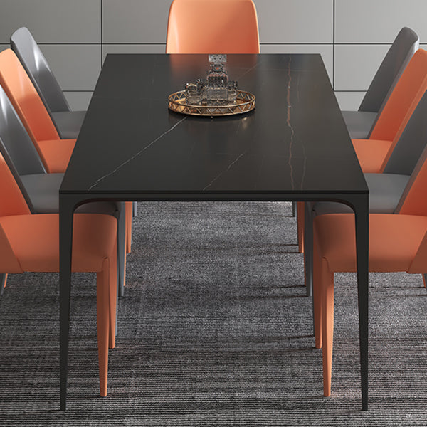 Tavolo da pranzo standard rettangolo contemporaneo tavolo da pranzo in pietra sinterizzato con base a 4 gambe