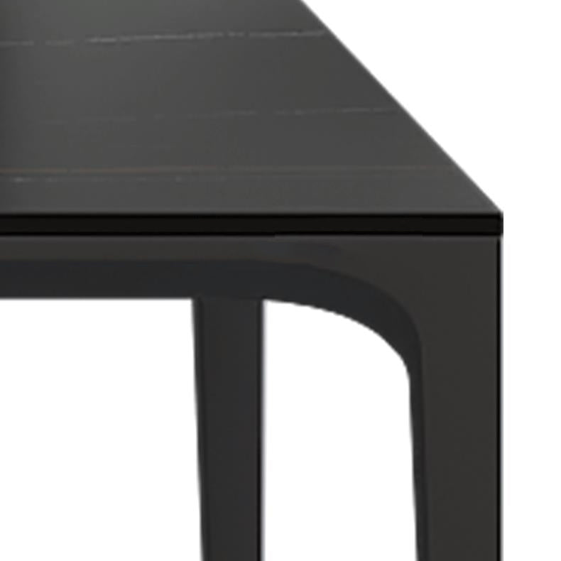 Tavolo da pranzo standard rettangolo contemporaneo tavolo da pranzo in pietra sinterizzato con base a 4 gambe