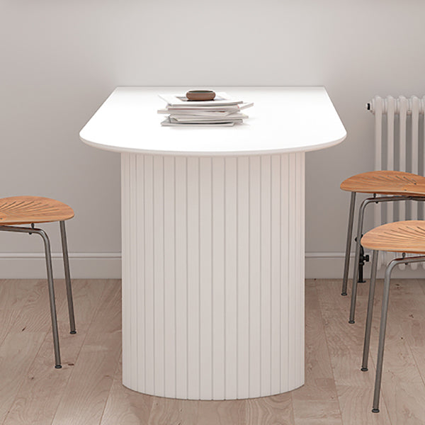 Vast hout moderne gratis vorm eettafel marmeren boventafel voor eetkamer