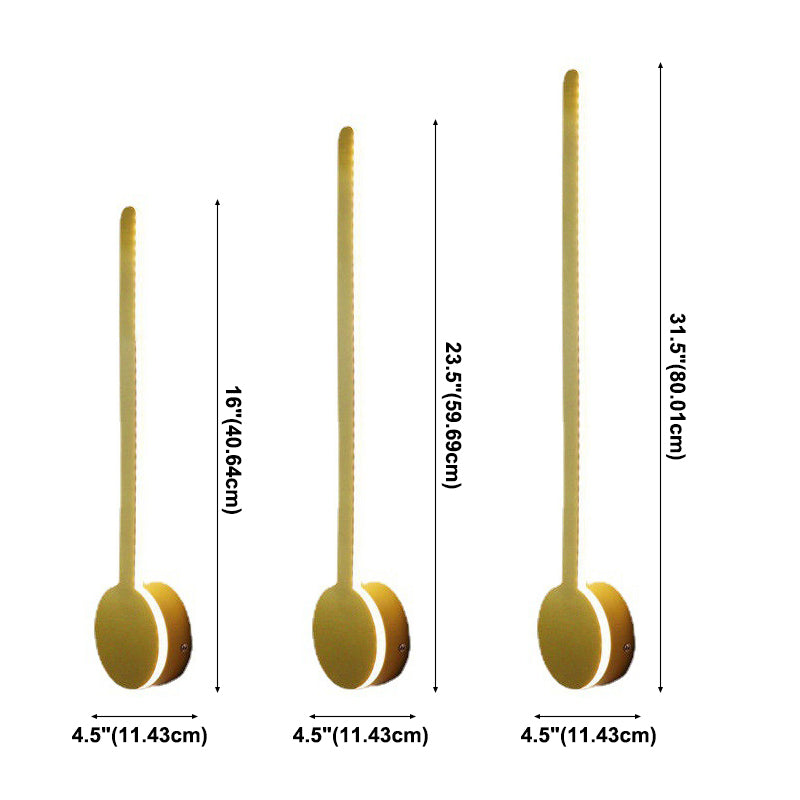 Linear Wall Sconce Lighting Modern Wall Lights Metal 1 Light Sconce Light Fixture