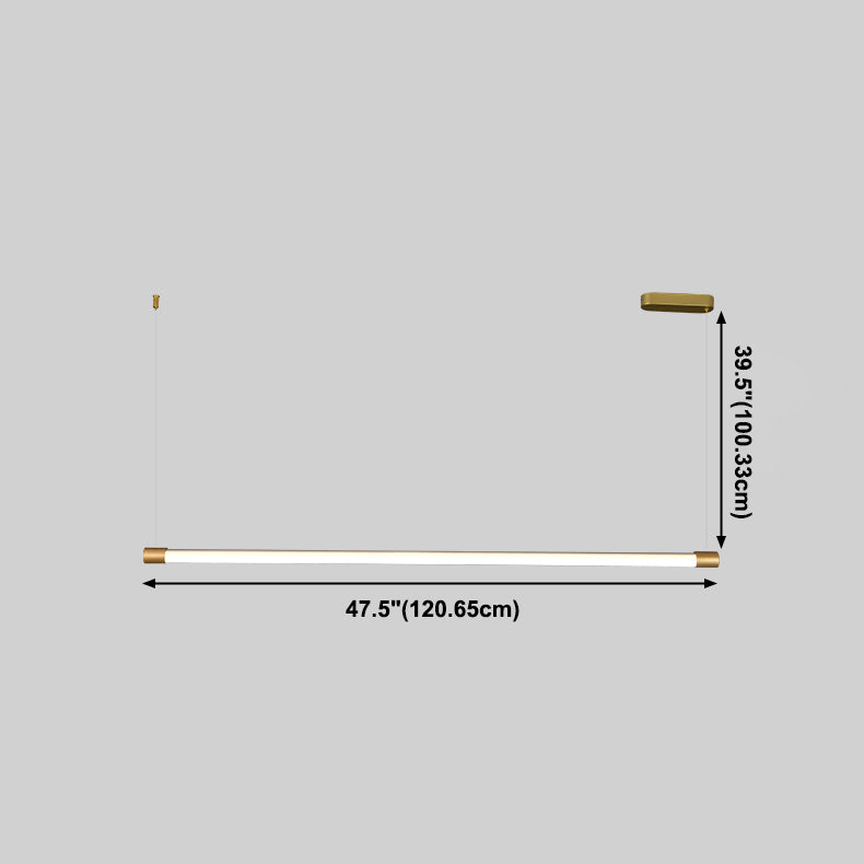 Linear Island Lighting Island Light Fixture Modern Pendant Light Acrylic