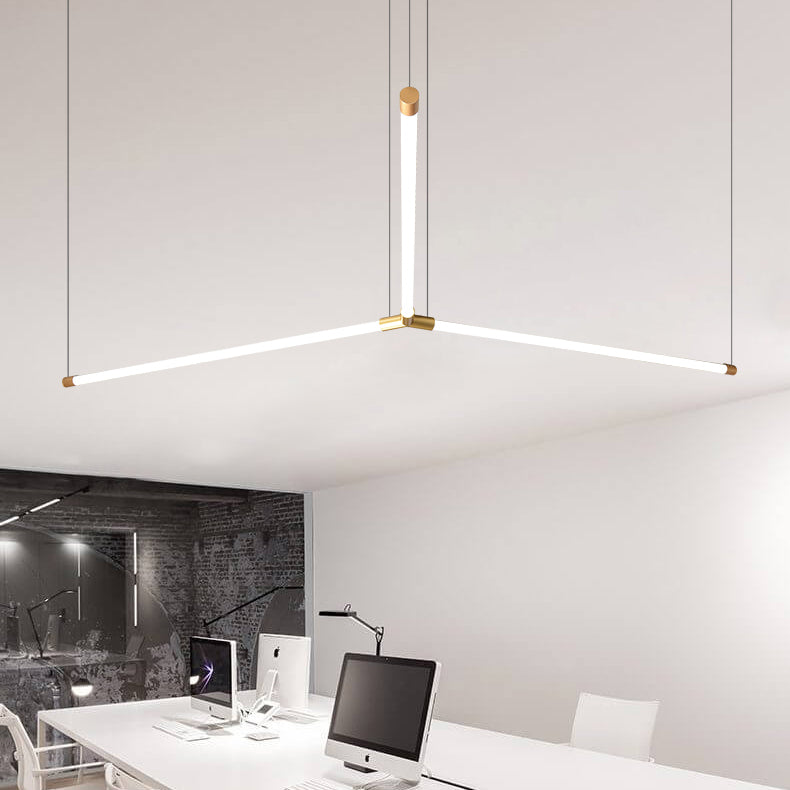 Linear Island Lighting Island Light Fixture Modern Pendant Light Acrylic