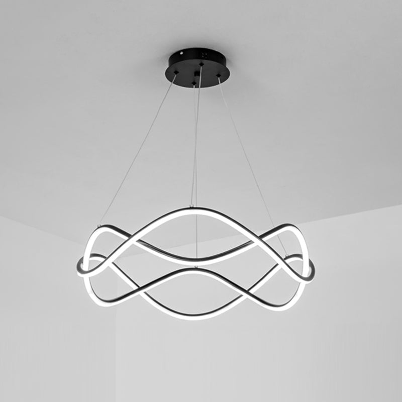 Araña colgante de metal estilo moderno 1 lámpara de lámpara de luz iluminación