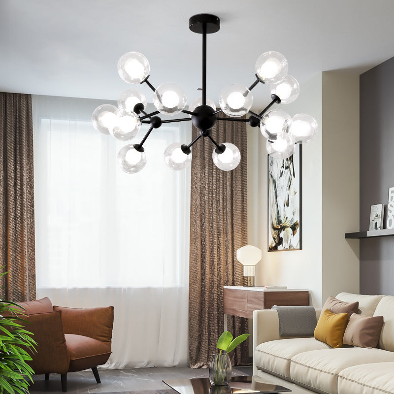 Lámpara de lámparas de múltiples luces de vidrio de estilo Starburst estilo moderno