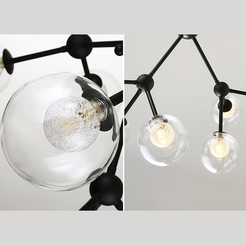 Lámpara de lámparas de múltiples luces de vidrio de estilo Starburst estilo moderno