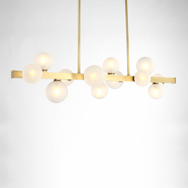 Lustre de style bubble îlot moderne 7 lumières luminaires pendentifs