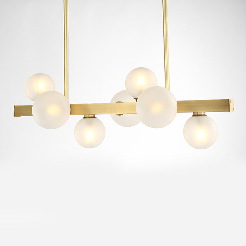 Lustre de style bubble îlot moderne 7 lumières luminaires pendentifs