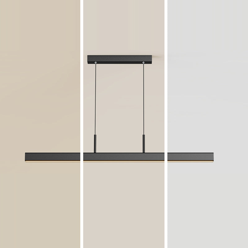 Nordic Simple Modern Light Luxury Style LED Hanging Island Pendant Light for Dining Room Office