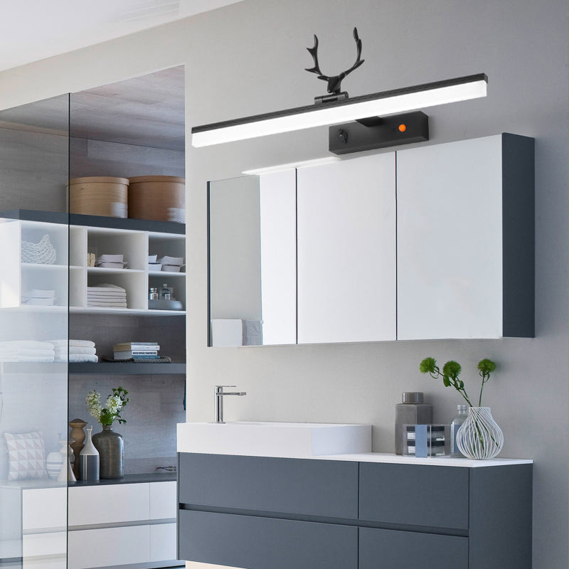 Lineare Metall 1-Licht-Waschtisch Wandleuchte moderne Wandlampe für Badezimmer