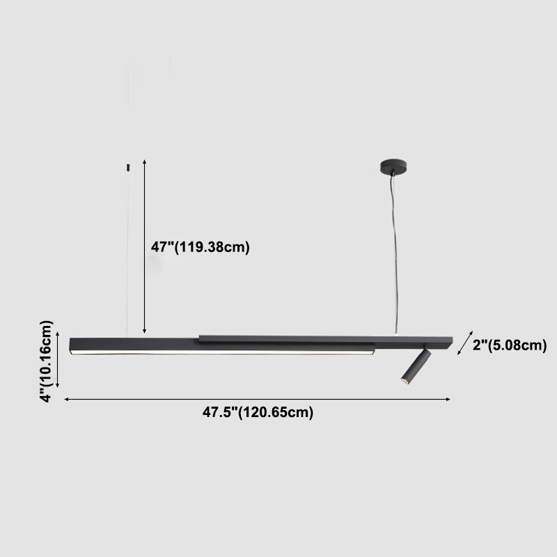 Linear Isola Lighting Isola Fissature Luci a sospensione da cucina contemporanea
