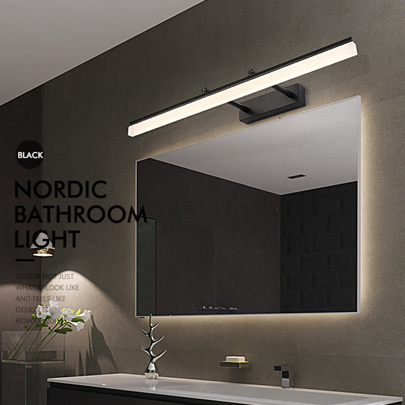 Metal linear Shade Swing Arm Wall Lights Modern 1 Head Wall Mount Fixture