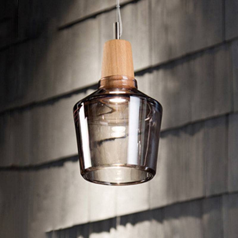 Iluminación colgante de tazón luces de techo industrial vaso 1 luces colgantes de luz