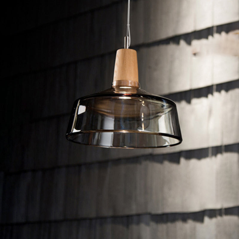 Iluminación colgante de tazón luces de techo industrial vaso 1 luces colgantes de luz