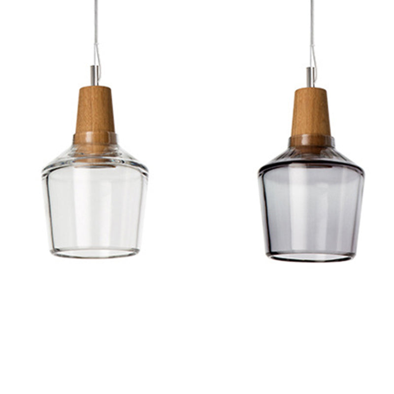 Iluminación colgante de tazón luces de techo industrial vaso 1 luces colgantes de luz