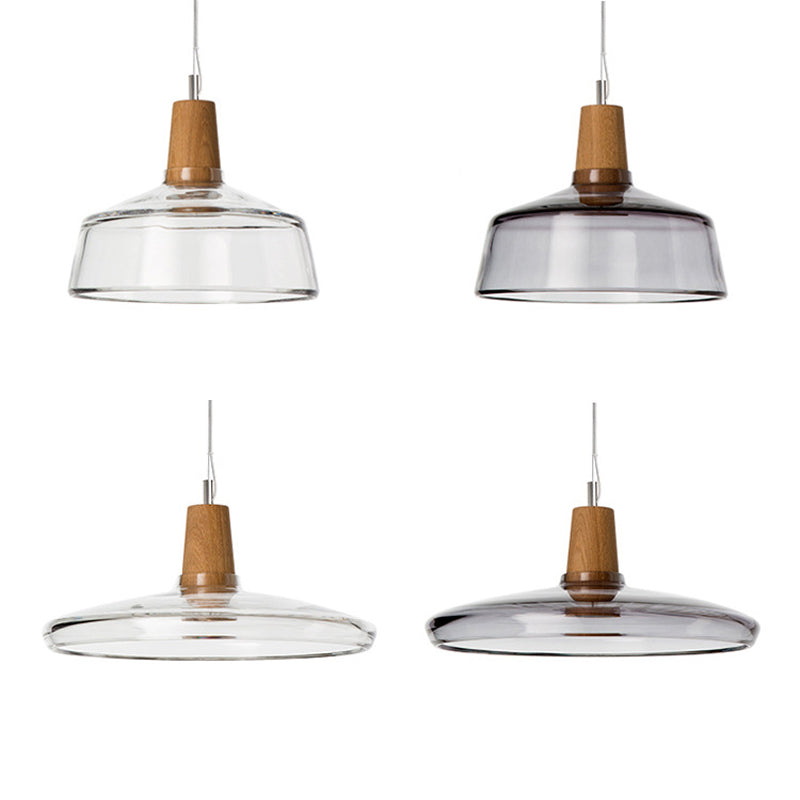 Iluminación colgante de tazón luces de techo industrial vaso 1 luces colgantes de luz