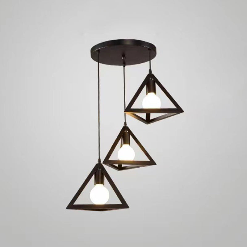 Cube Pendant Light Fixture Industrial Pendant Light Metal 1 Light Hanging Lights