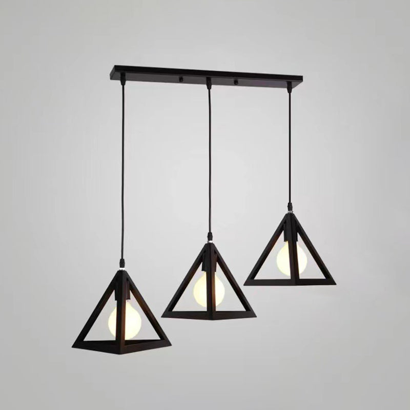 Cube Pendant Light Fixture Industrial Pendant Light Metal 1 Light Hanging Lights