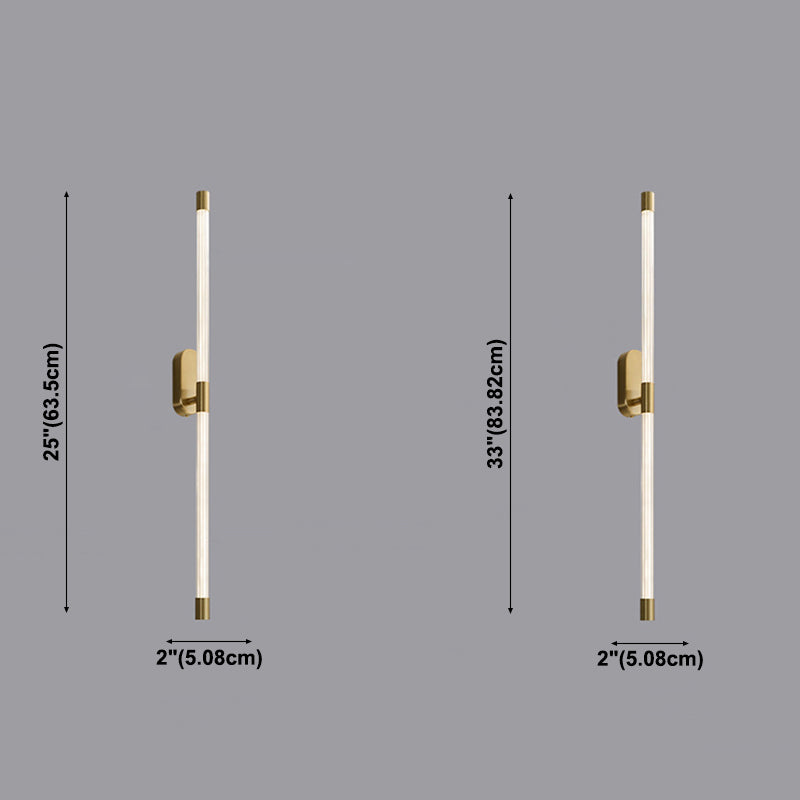 Lineaire wandkandelverlichting Moderne wandlamp metaal 1 lichte sconce verlichtingsbeveiliging