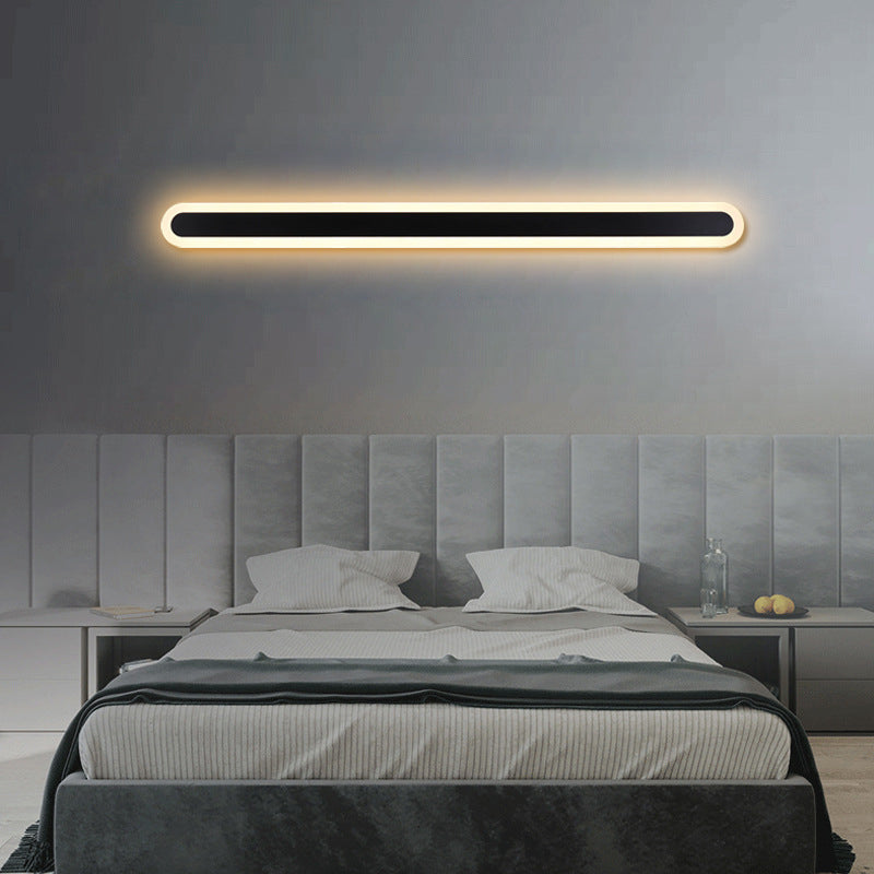 1 Light Linear Wall Mount Light Fixture Modern Wall Lamp Metal Wall Sconces