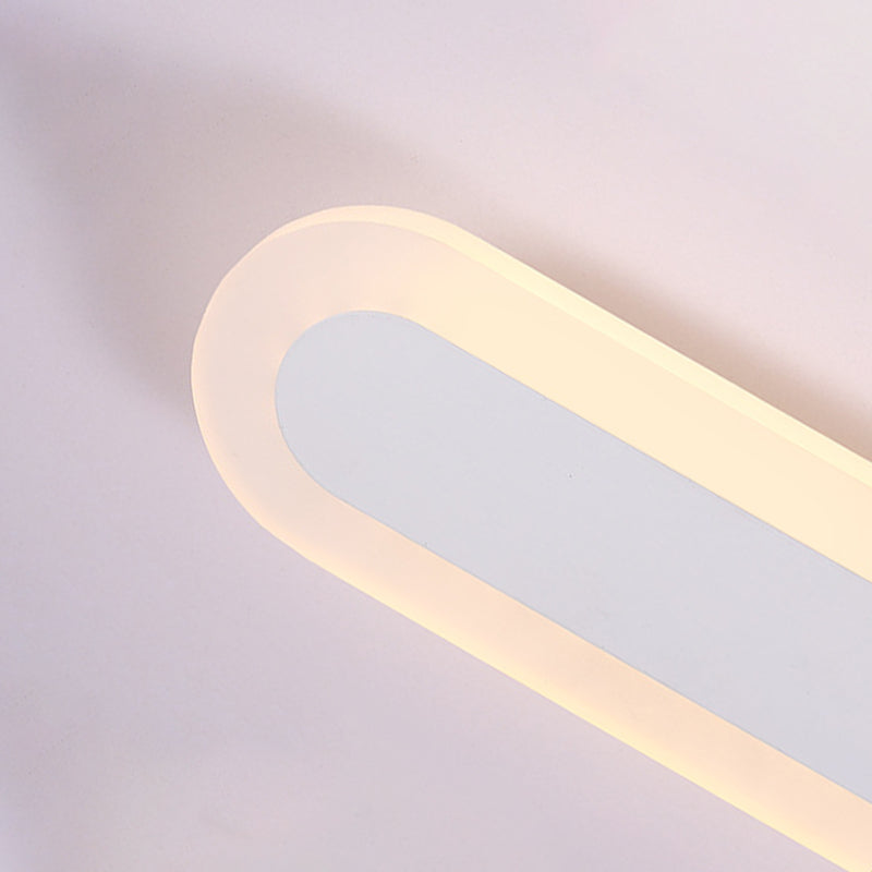 1 Light Linear Wall Mount Light Fixture Modern Wall Lamp Metal Wall Sconces