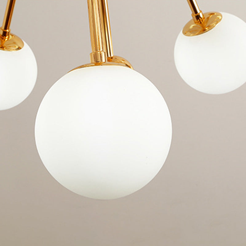 Modern Style Spray Chandelier Lighting Fixtures Glass Multi-heads Chandelier Light