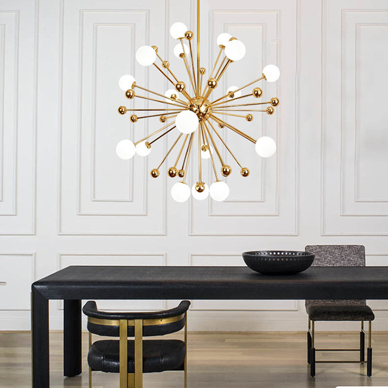 Modern Style Spray Chandelier Lighting Fixtures Glass Multi-heads Chandelier Light