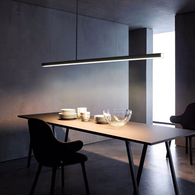 Nordic Simple Modern Style LED Hanging Island Pendant Light for Dining Room Office