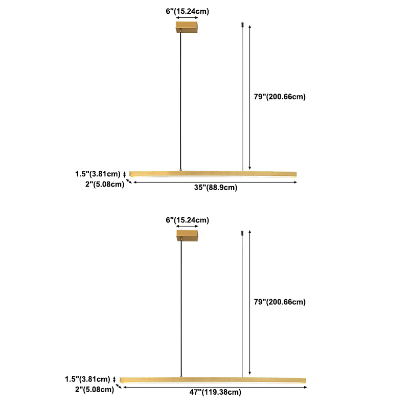 Nordic Simple Modern Style LED Hanging Island Pendant Light for Dining Room Office