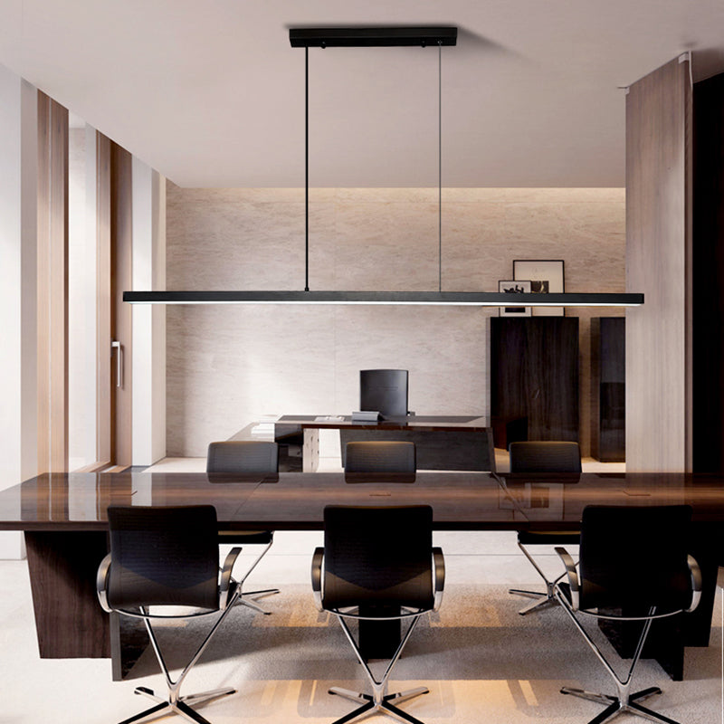 Nordic Simple Modern Style LED Hanging Island Pendant Light for Dining Room Office