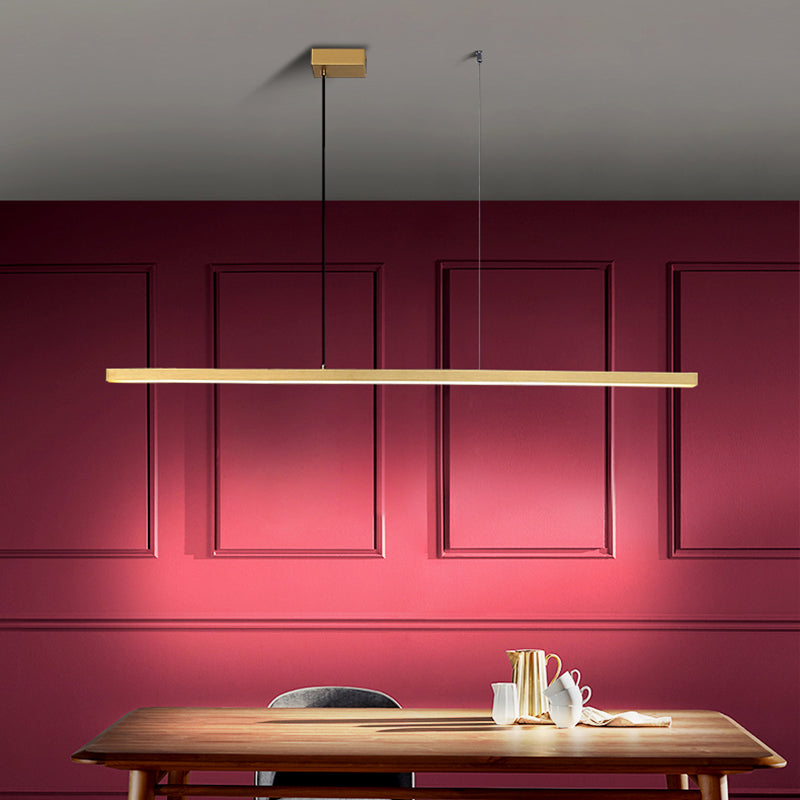 Nordic Simple Modern Style LED Hanging Island Pendant Light for Dining Room Office