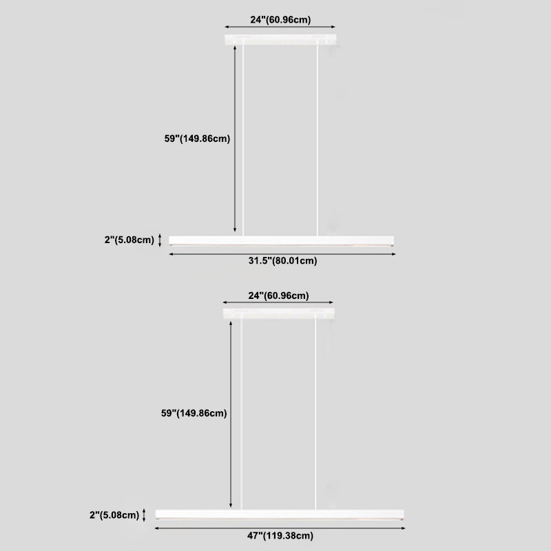 Simpuco Nordic Modern LED LED LED Isola sospesa Light per ufficio sala da pranzo