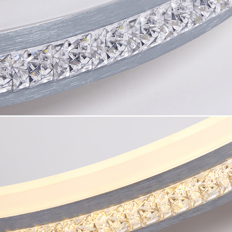 Circular Led Flush Mount Ceiling Fixture Modern Flush Mount Light Metal