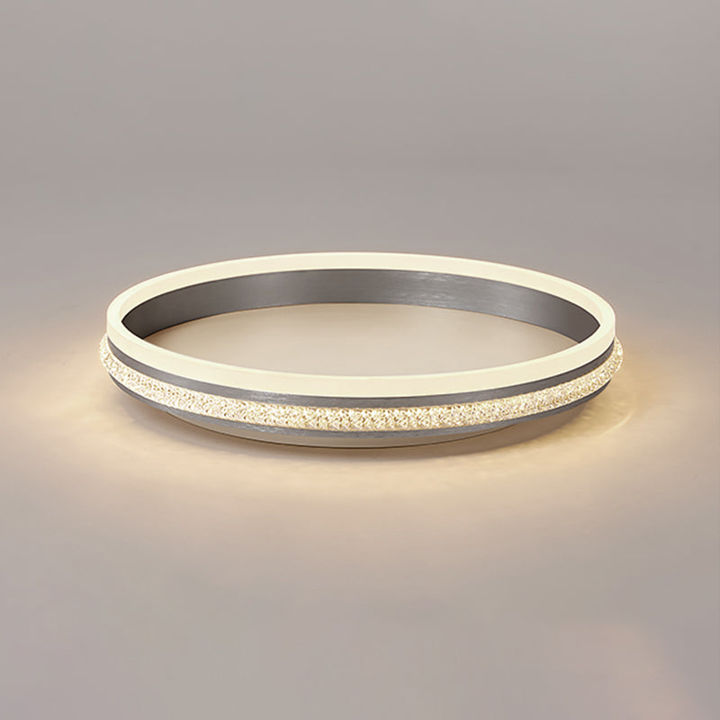 Circular Led Flush Mount Ceiling Fixture Modern Flush Mount Light Metal