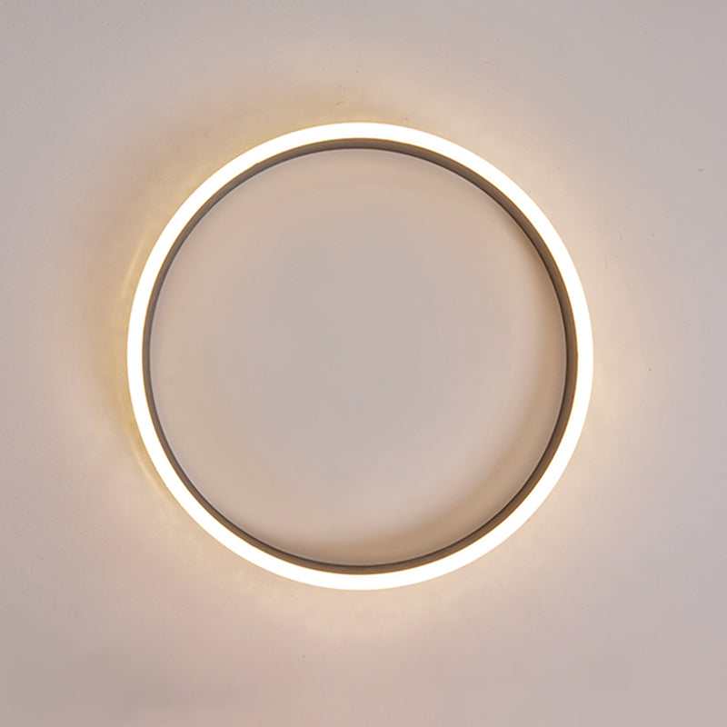 Circular Led Flush Mount Ceiling Fixture Modern Flush Mount Light Metal