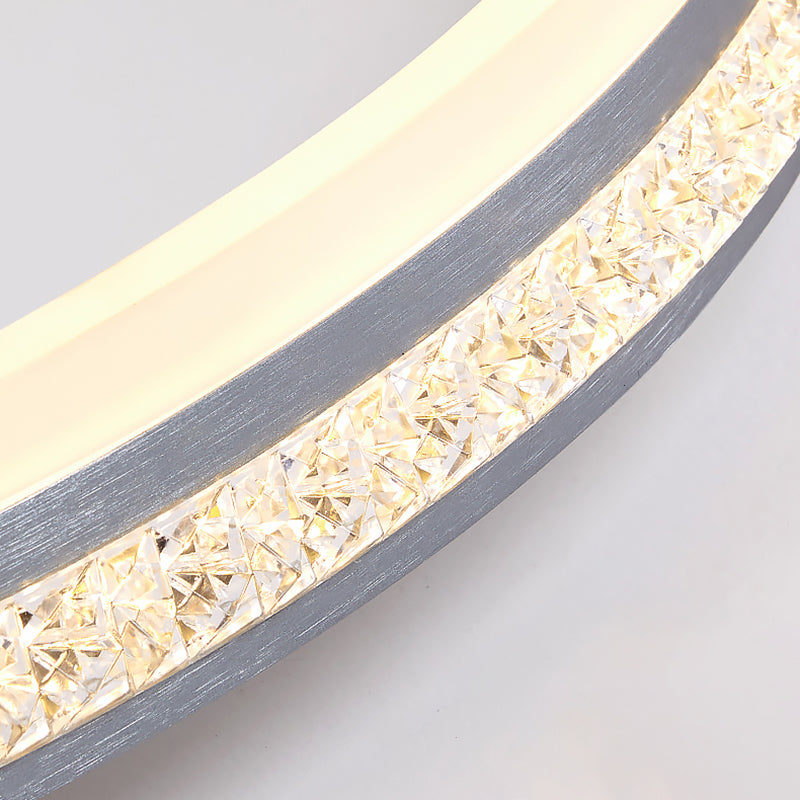 Circular Led Flush Mount Ceiling Fixture Modern Flush Mount Light Metal