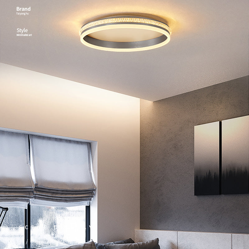 Circular Led Flush Mount Ceiling Fixture Modern Flush Mount Light Metal