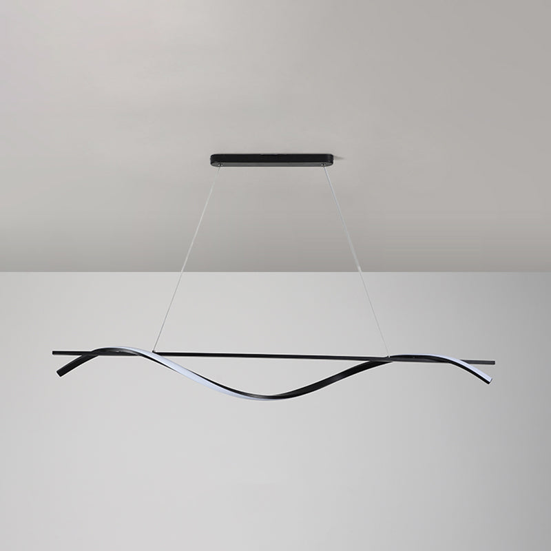 Simple Characteristic Modern Style LED Hanging Island Pendant Light for Dining Room