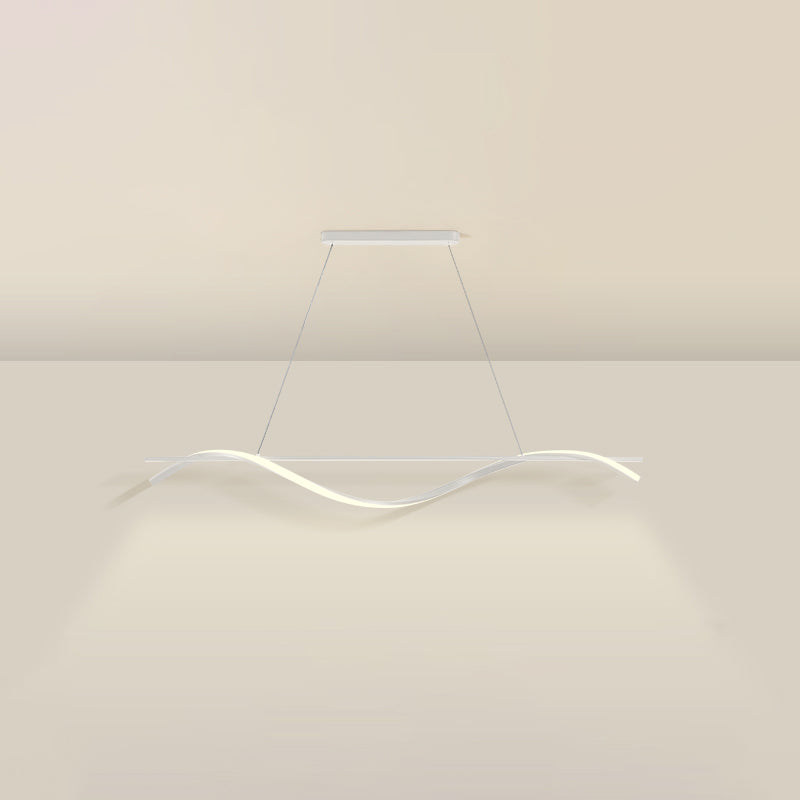 Simple Characteristic Modern Style LED Hanging Island Pendant Light for Dining Room