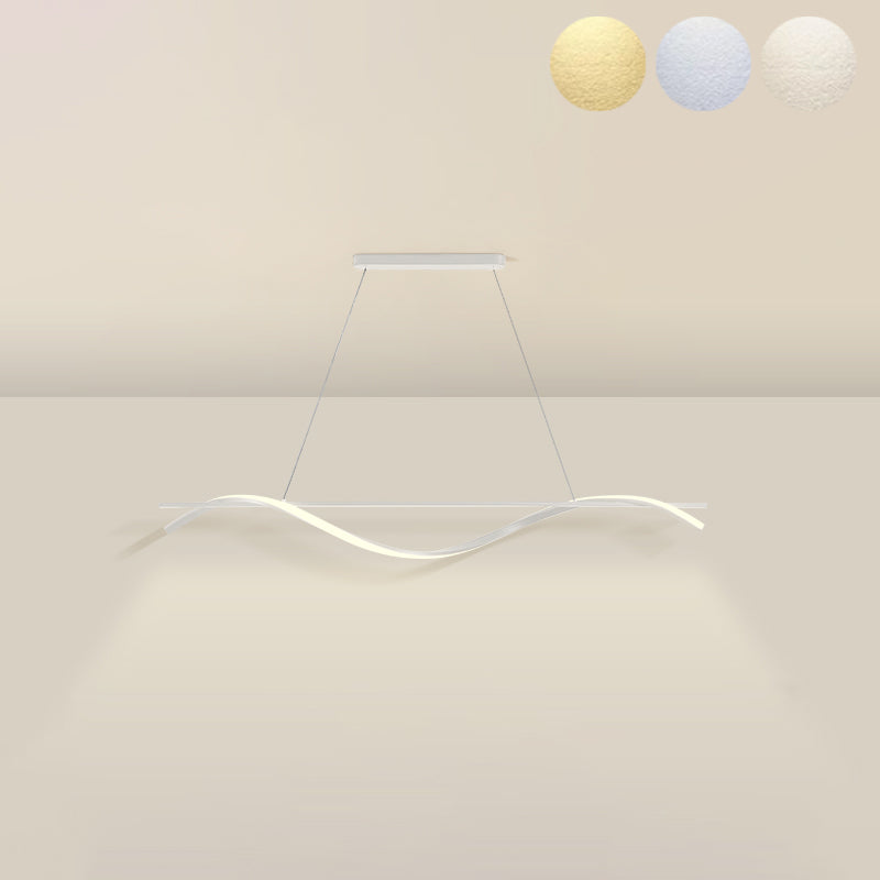 Simple Characteristic Modern Style LED Hanging Island Pendant Light for Dining Room