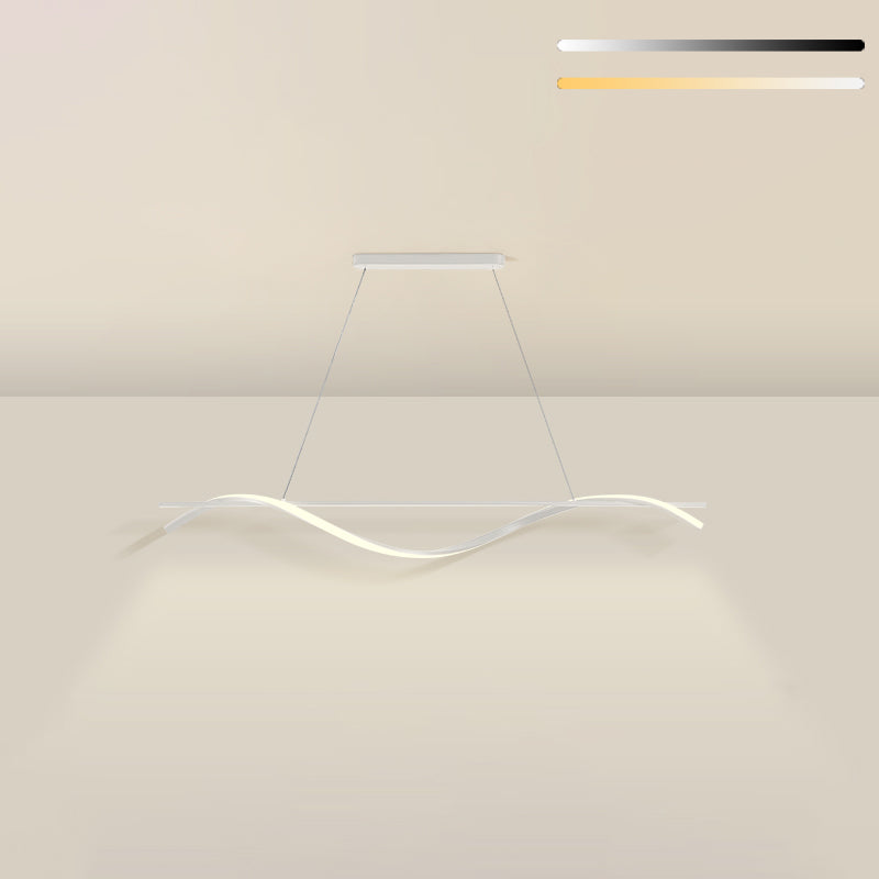 Simple Characteristic Modern Style LED Hanging Island Pendant Light for Dining Room
