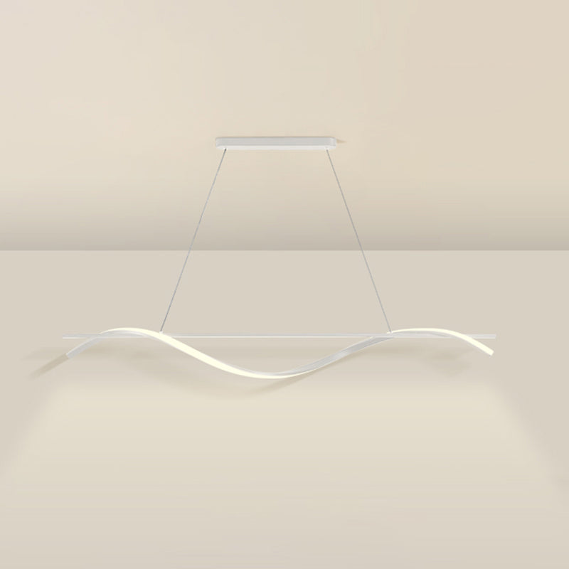 Simple Characteristic Modern Style LED Hanging Island Pendant Light for Dining Room