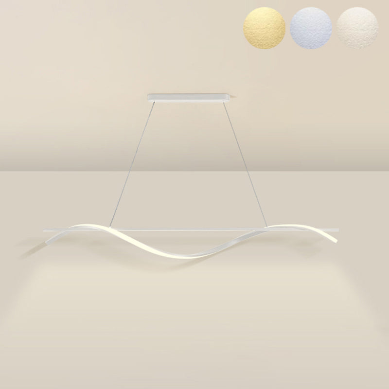 Simple Characteristic Modern Style LED Hanging Island Pendant Light for Dining Room