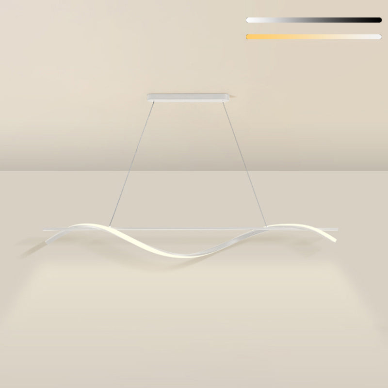 Simple Characteristic Modern Style LED Hanging Island Pendant Light for Dining Room