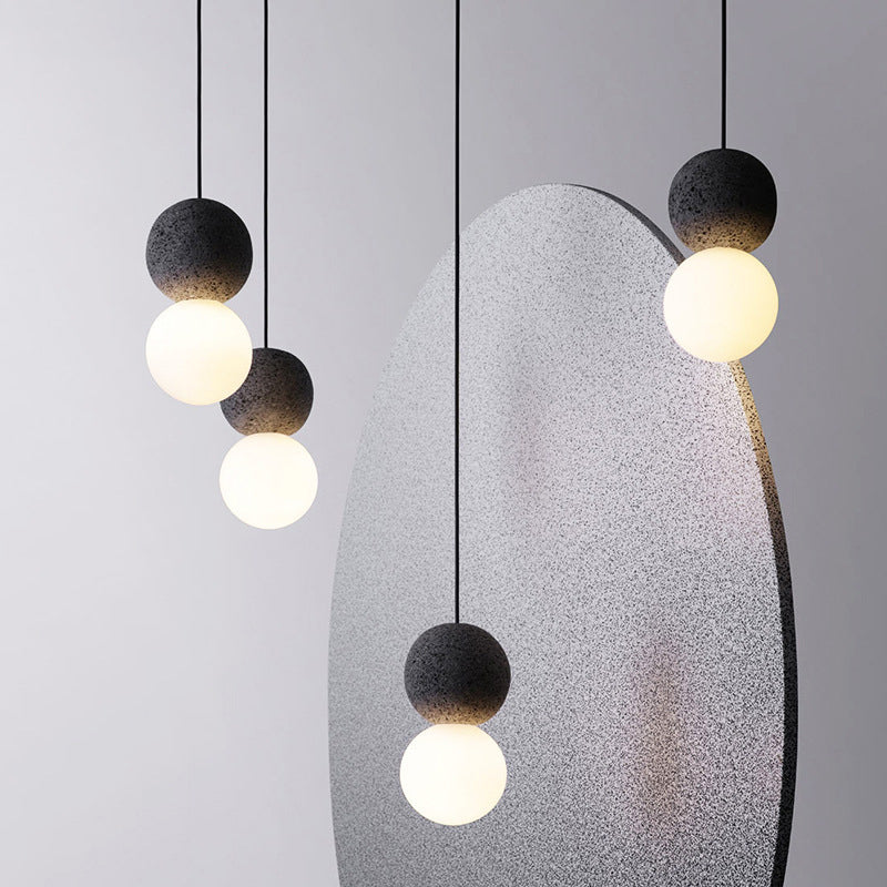 Zementkugel Suspension Licht moderner Stil 1 leichte hängende Leuchten