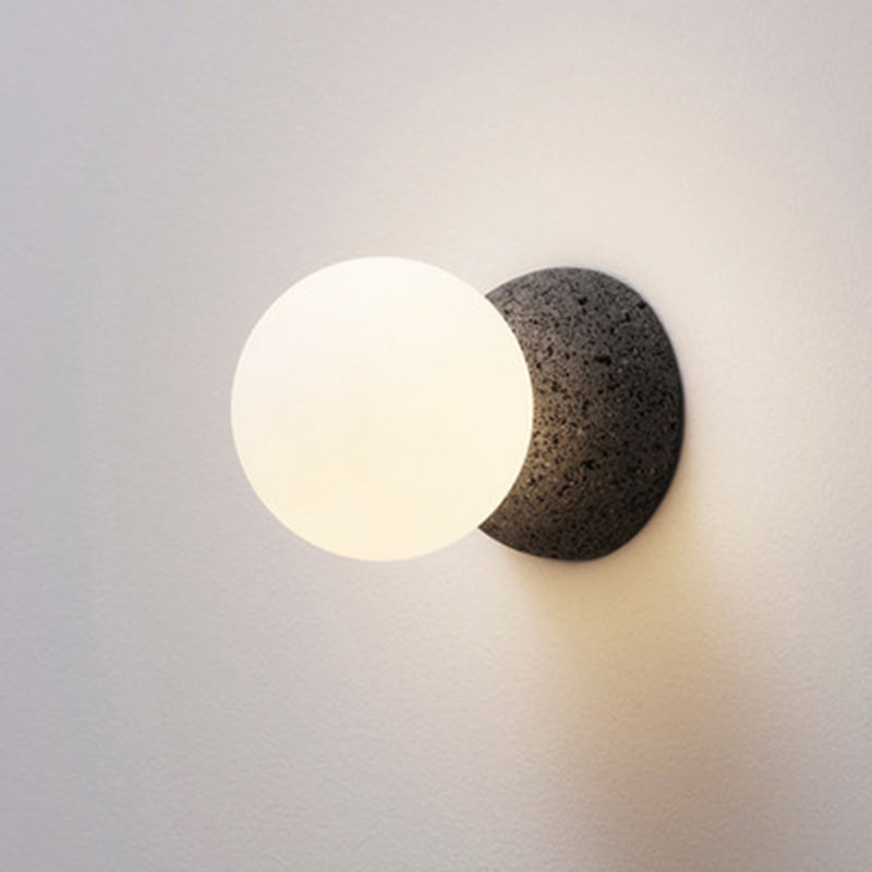 Cement Ball Suspension Light Modern Style 1 Light Hanging Light Fixtures