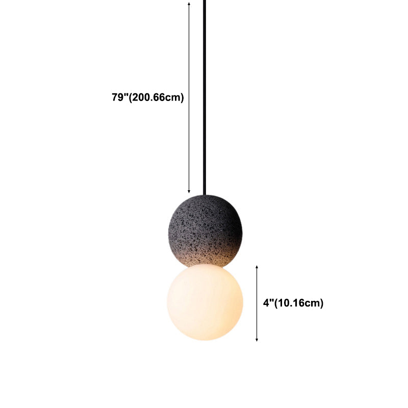 Zementkugel Suspension Licht moderner Stil 1 leichte hängende Leuchten