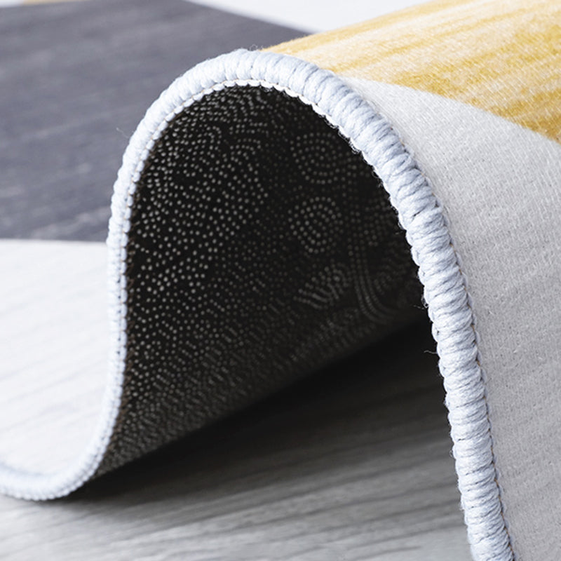 Colore miscelato audace area tappeto tappeto poliestere Effetto di fioritura tappeto non slip per arredamento per la casa