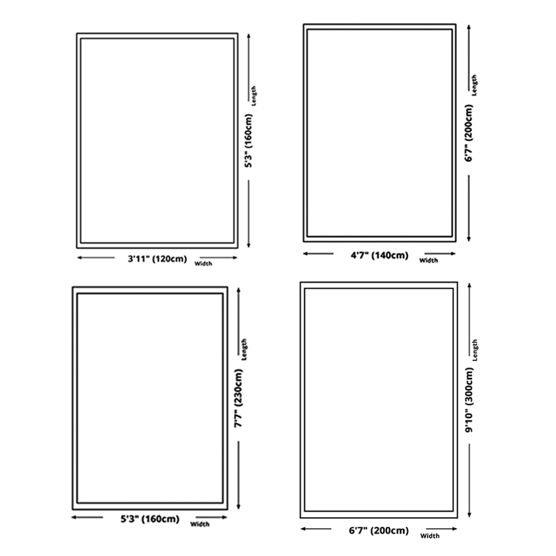 Classic Shabby Chic Rug Whitewashed Floral Printed Carpet Anti-Slip Backing Carpet for Home Decor